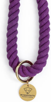 Purple Ombre Handmade Rope Leashes for Dogs Rope Dog Leash Rope Cute Dog Leash Braided Dog Leash Cotton Rope Leash for Medium Dogs Large Dogs 5FT Organic Cotton